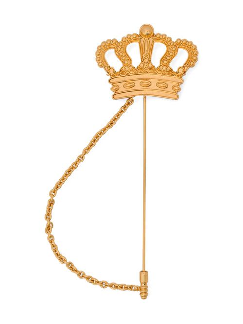 Crown-plaque brooch - Gold