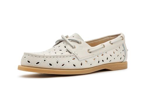 Sperry Womens A/O Embossed Perf Cream