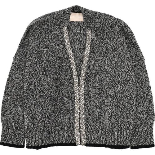 Circus Hotel Cardigan With Mouliné Workmanship
