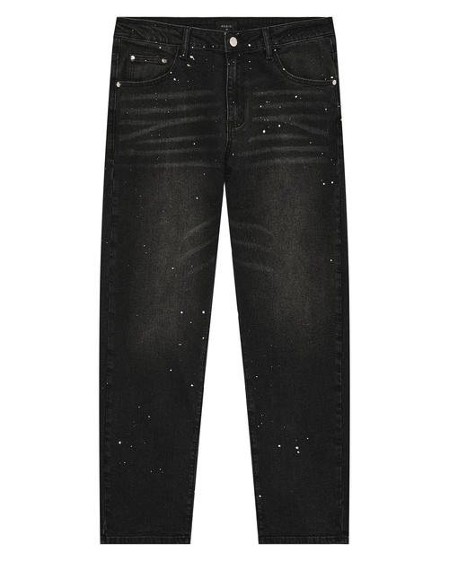 Magiri Core Painted Straight Jeans in Black - Black