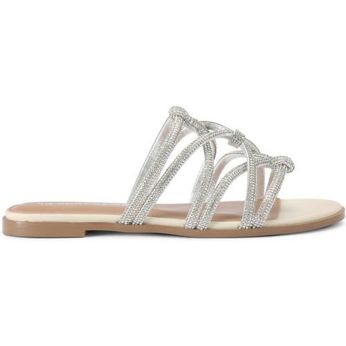 KG Kurt Geiger Womens Perla Sandals - Silver Fabric