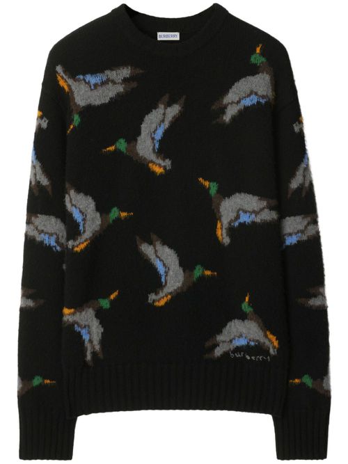 Duck wool sweater - Black