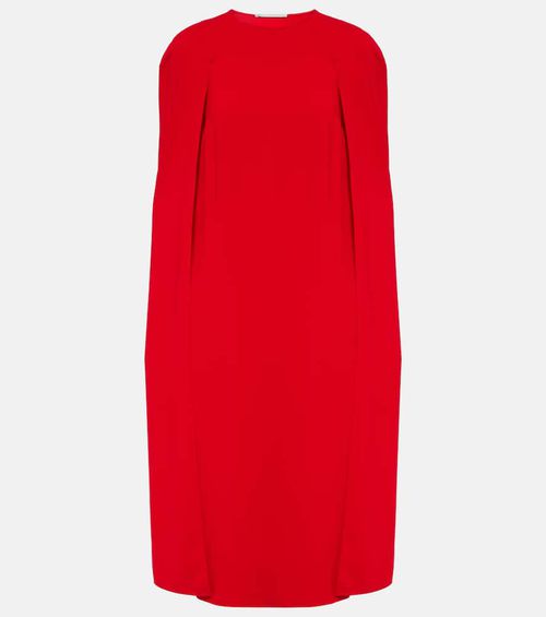 Caped midi dress