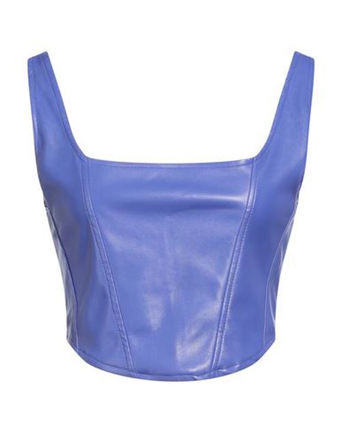The Lulù Woman Top Purple Size L Polyurethane, Polyester