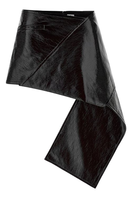 'Fold Vinyl Mini' Skirt