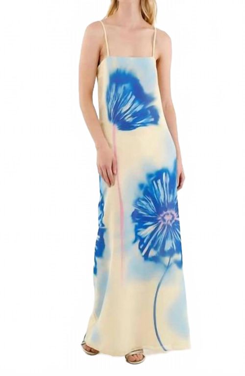 Java Long Maxi Dress In Blue