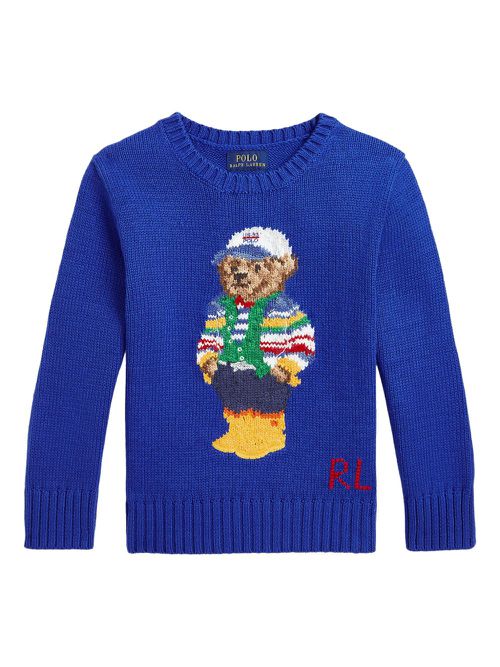 POLO RALPH LAUREN KIDS Polo Bear sweater - Blue