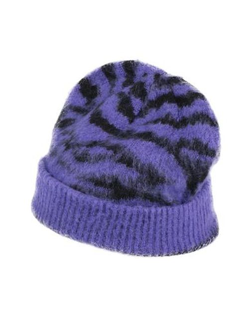 Woman Hat Purple Size ONESIZE Synthetic fibers, Wool, Acrylic, Mohair wool, Cashmere