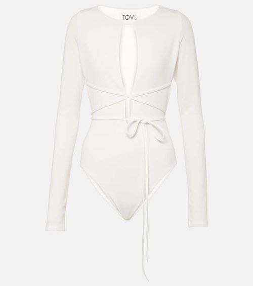 Jennifer cutout crêpe jersey bodysuit
