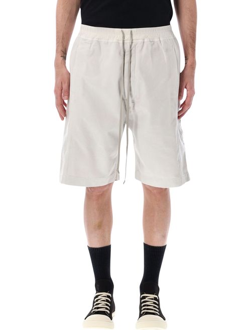 Knee-Length Pusher Shorts with Drawstring Waistband