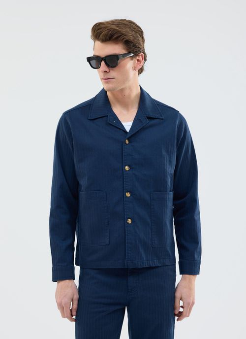 Rocco Overshirt Jacket Cotton Navy