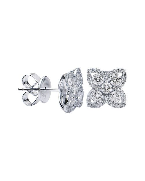 18K 0.91 Ct. Tw. Diamond Studs