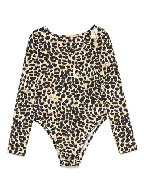 Animal-print bodysuit - Neutrals