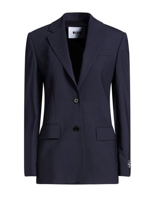 Woman Blazer Midnight blue Size 6 Virgin Wool, Elastane
