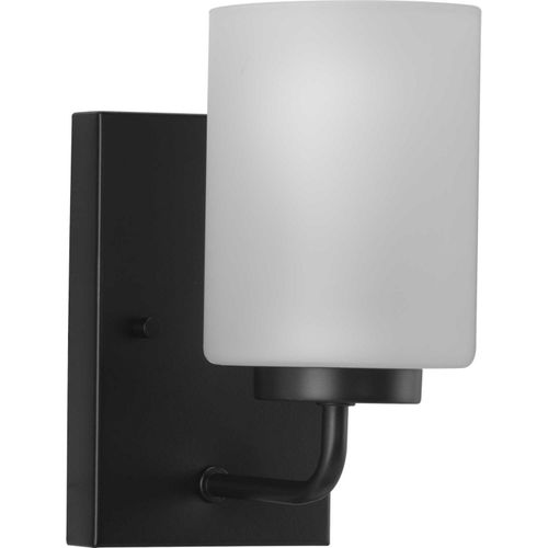 Matte Black One Light Bath Bracket from the Merry Collection