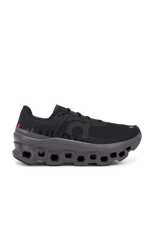 On Cloudmonster Sneaker in Black & Magnet - Black. 8.5 also in
