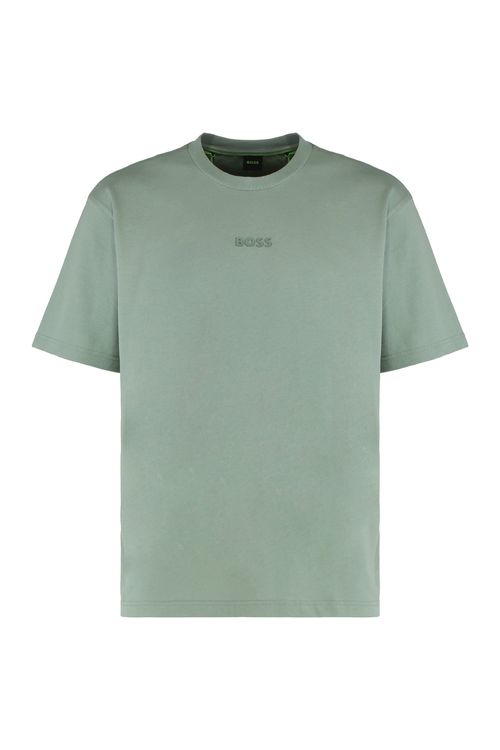 Crew Neck Cotton T-Shirt — Green