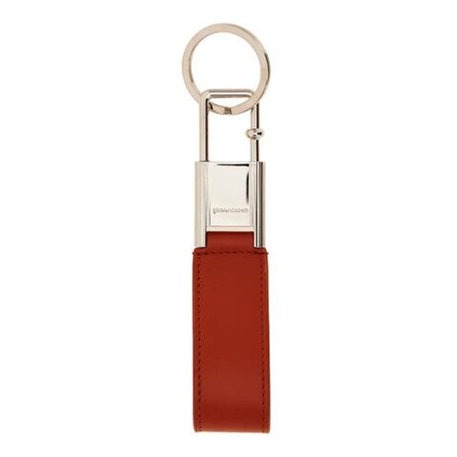 Gancini-Inspired Leather Keyring