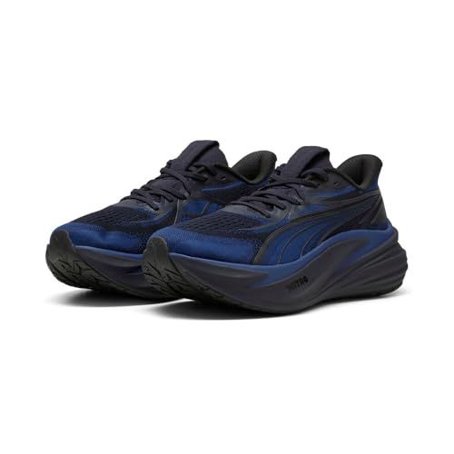 PUMA Men's Magmax Nitro 2 Running Shoes, Warm White-Puma Black