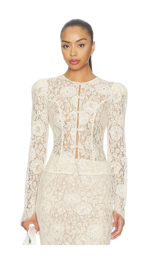 Lovers and Friends Alessi Top in Beige. XS. Also in