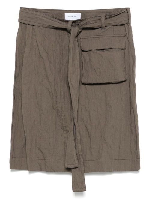Ferragamo straight skirt - Grey