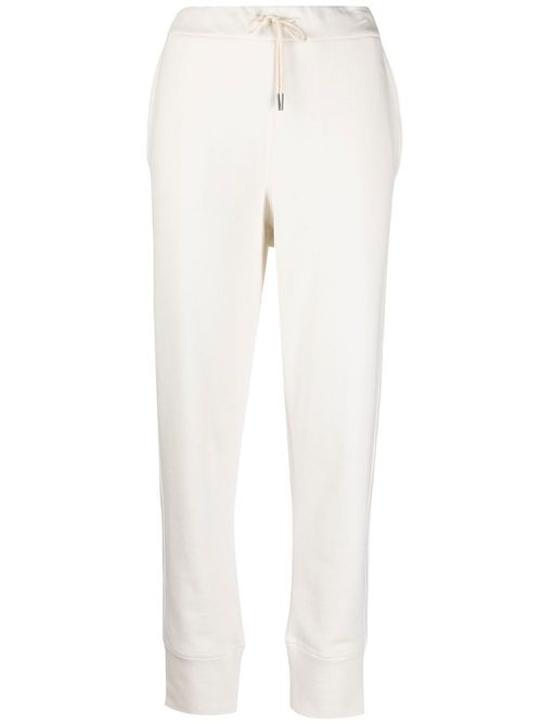 Tapered track pants - White