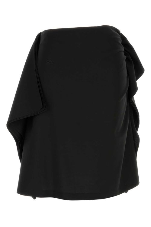 Wool Skirt — Black
