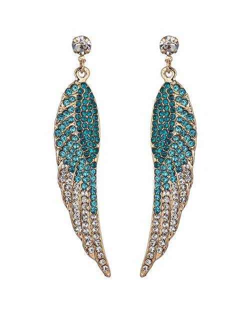 The Luxe Collection Crystal Angel Wings Earrings