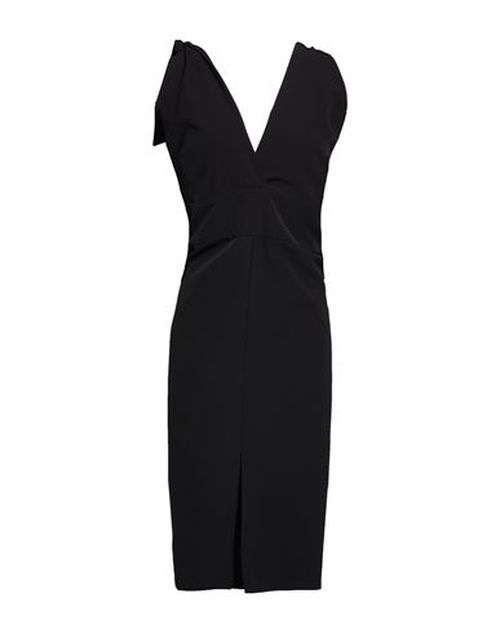Woman Midi dress Black Size XL Polyester, Elastane