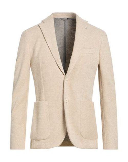 L. b.m. 1911 Man Blazer Beige Size 38 Cotton, Polyamide