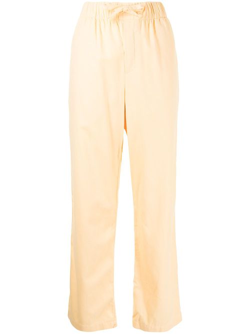 Flannel drawstring pajama bottoms - Neutrals