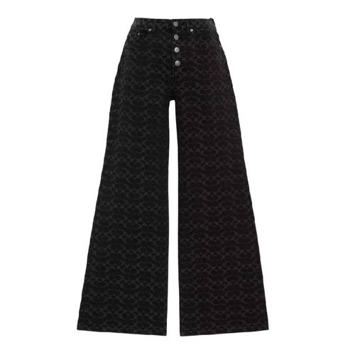 Signature Wide-Leg Denim Jeans