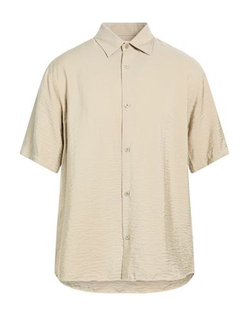 Man Shirt Khaki Size S Modal, Polyamide