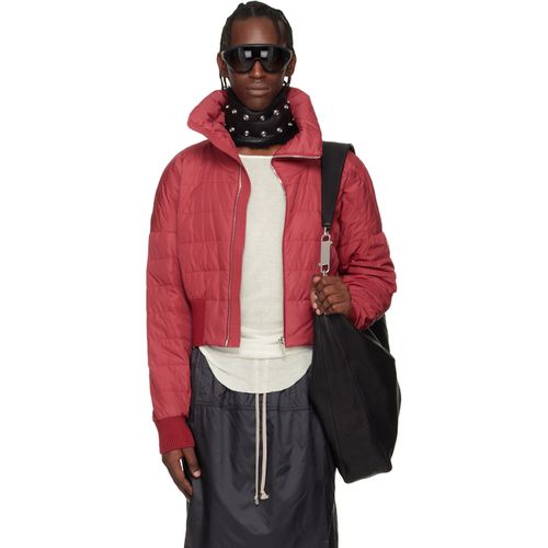 Moncler + Red Cropped Down Jacket