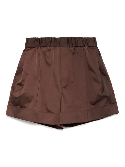 Recto Roll-up Banding shorts - Brown