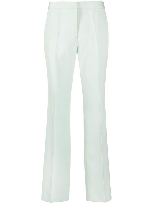 Pressed-crease tailored trousers - Blue