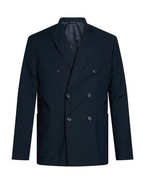 Man Blazer Navy Size 36 Polyester, Viscose, Elastane