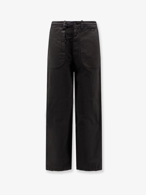 Gabardine Trousers — Black