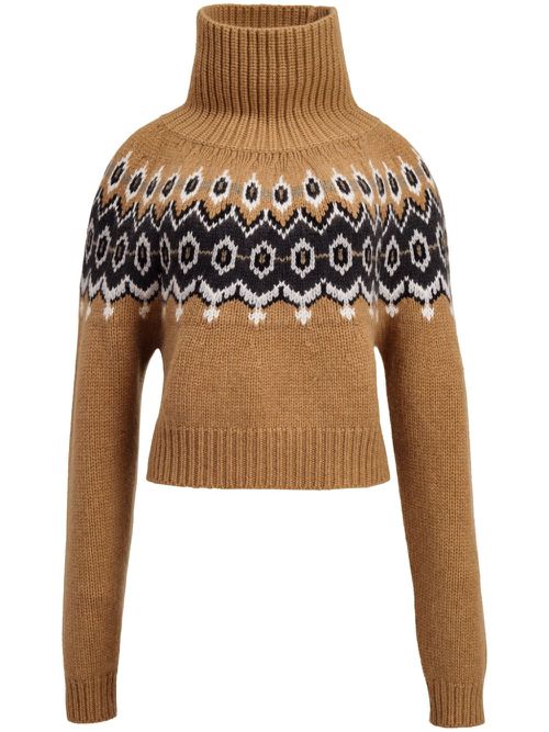 The Amaris high-neck jumper - Brown