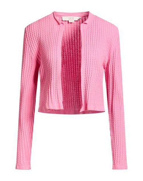 Woman Cardigan Pink Size M Viscose, Acrylic, Elastane