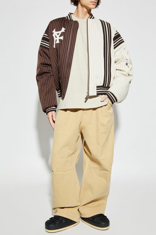Jeans With Logo, Men's, Beige