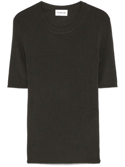 Ribbed T-shirt - Green