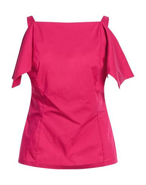 Woman Top Magenta Size 10 Cotton, Polyamide, Elastane