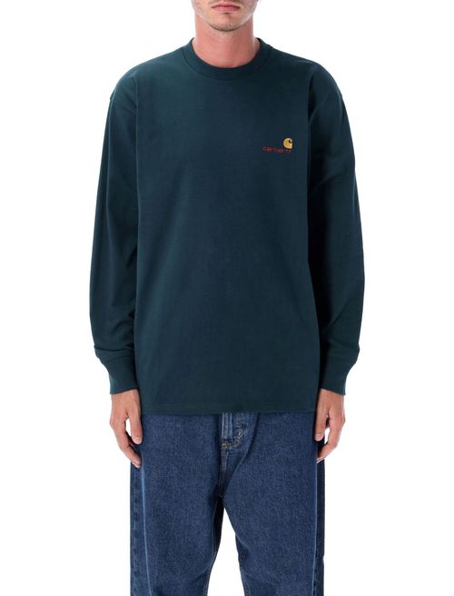 Green Long Sleeves Logo T-Shirt