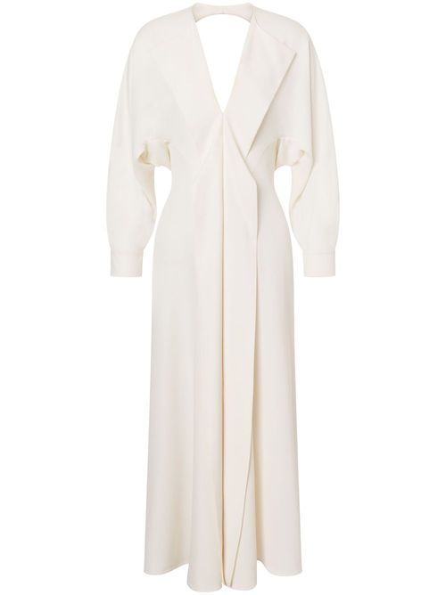 Panelled dress - White