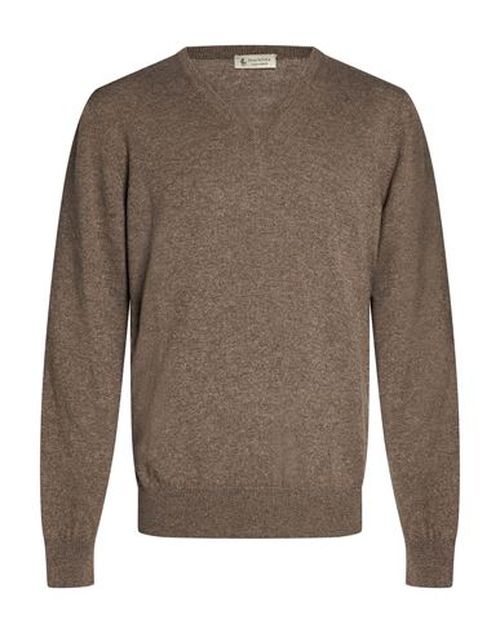 Man Sweater Khaki Size 42 Cashmere