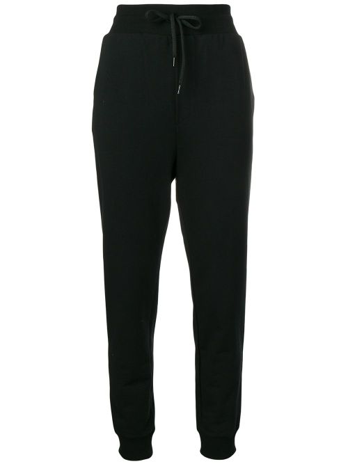Heart print sweatpants - Black