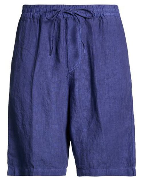Man Shorts & Bermuda Shorts Blue Size 32 Linen
