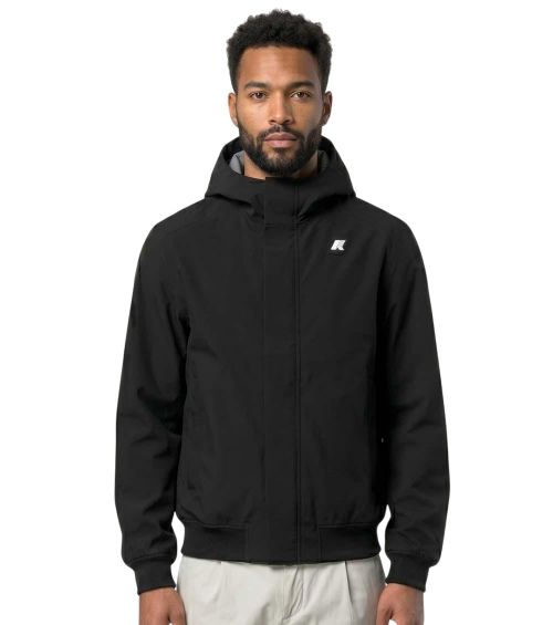 Black Logo Hood Jacket