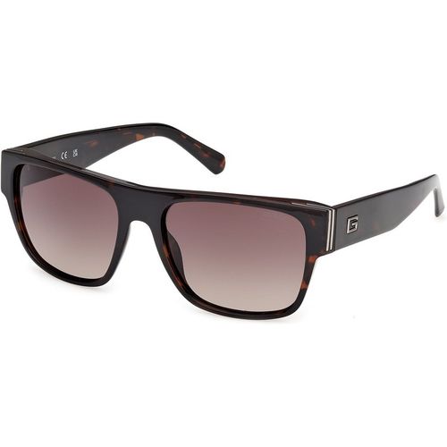Guess Hombre Guess GU00277 52F Gafas de sol Inyectado la Habana Marrón Cuadrada Norma